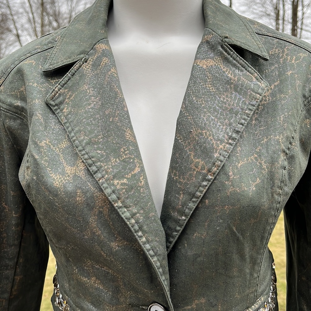 Ethyl glittery cotton jacket M-L - Picture 3 of 11